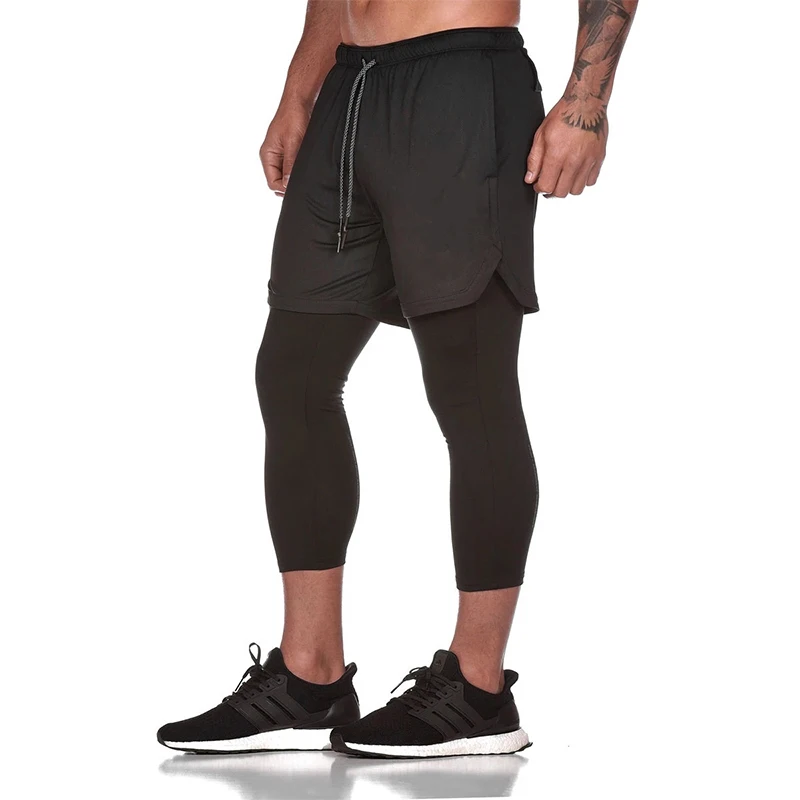 Compression Running Pants 2 IN 1 Men Quick-drying Ankle-Length Tights Pants Skinny Gym Jogging Fitness Sports Leggings
Compression Running Pants 2 IN 1 Men Quick-drying Ankle-Length Tights Pants Skinny Gym Jogging Fitness Sports Leggings