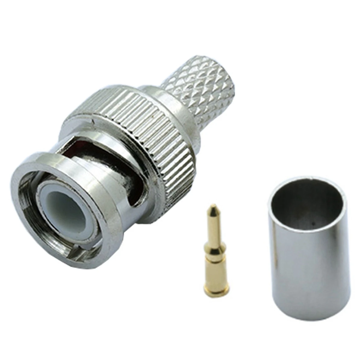 30PCS BNC Male Crimp Connector for CCTV System Female Coupler Connector BNC RG6
30PCS BNC Male Crimp Connector for CCTV System Female Coupler Connector BNC RG6