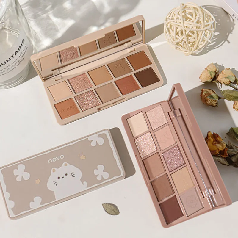 Cute Eyeshadow Palette 10Colors Shimmer Matte Eye Shadow Long-lasting Waterproof Eye Pigments Shiny Shadows Cosmetics Makeup
Cute Eyeshadow Palette 10Colors Shimmer Matte Eye Shadow Long-lasting Waterproof Eye Pigments Shiny Shadows Cosmetics Makeup