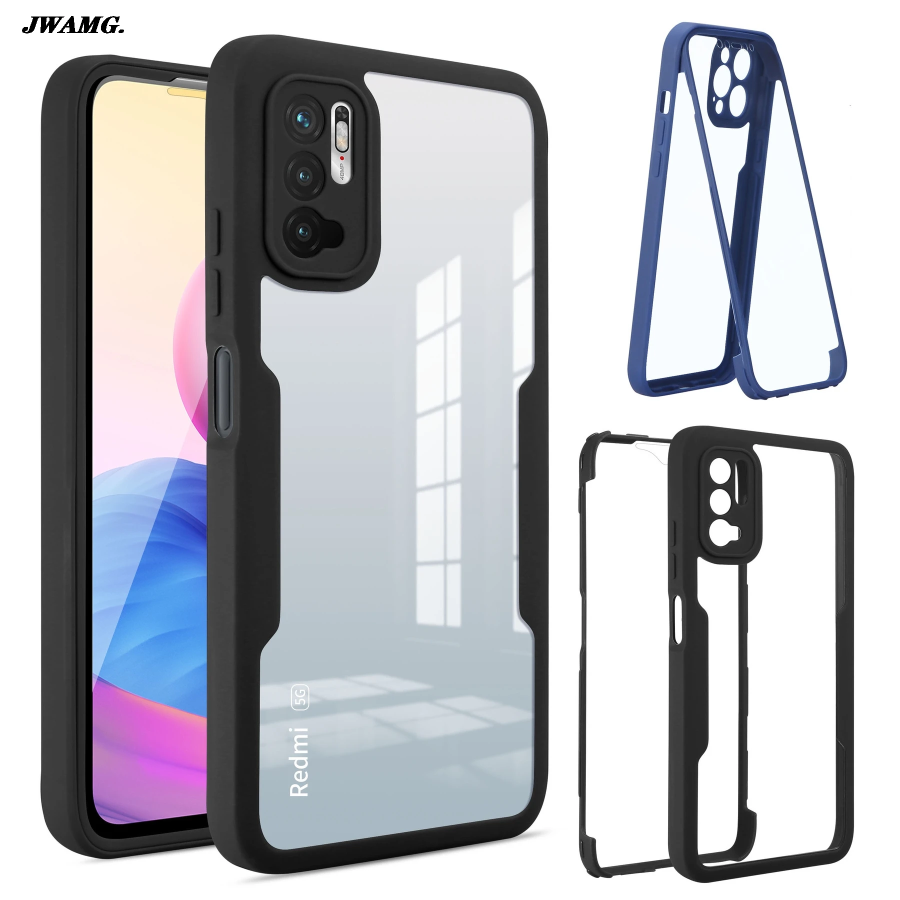 360 Full Cover Phone Case For Xiaomi Mi 11 Lite Redmi Note 10 10S POCO M3 Pro 5G Soft Front Protector + Back Shockproof Cover
360 Full Cover Phone Case For Xiaomi Mi 11 Lite Redmi Note 10 10S POCO M3 Pro 5G Soft Front Protector + Back Shockproof Cover