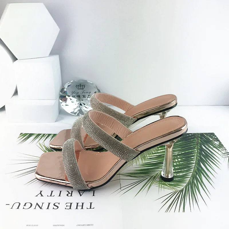 Women sexy Diamonds Sandal Ladies High Heel Slippers Crystal Heel Fashion Female Slides Summer Shoes for Women Sandals 2022
Women sexy Diamonds Sandal Ladies High Heel Slippers Crystal Heel Fashion Female Slides Summer Shoes for Women Sandals 2022