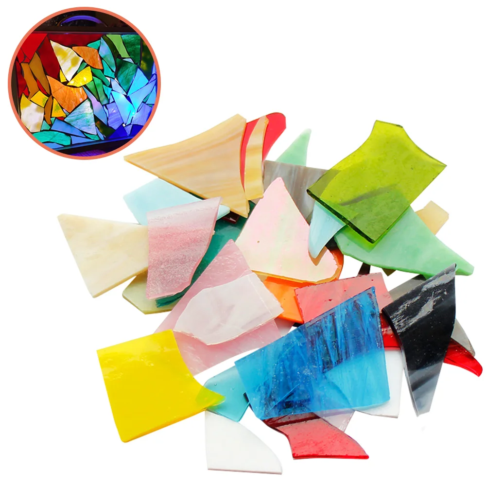 

Colored Mica Flakes Mosaic Tiles Stained Glass Crafting Supplies Fragment Slice Stones Irregular Delicate Household Items