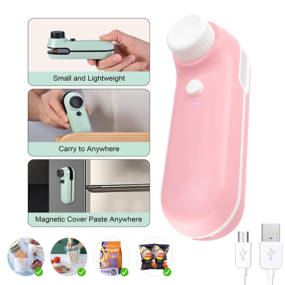 Portable Plastic Bag Sealer Household With Cutter Heat Sealing Machine USB Charging Food Bags Heat Sealer Kitchen Accessories
Portable Plastic Bag Sealer Household With Cutter Heat Sealing Machine USB Charging Food Bags Heat Sealer Kitchen Accessories