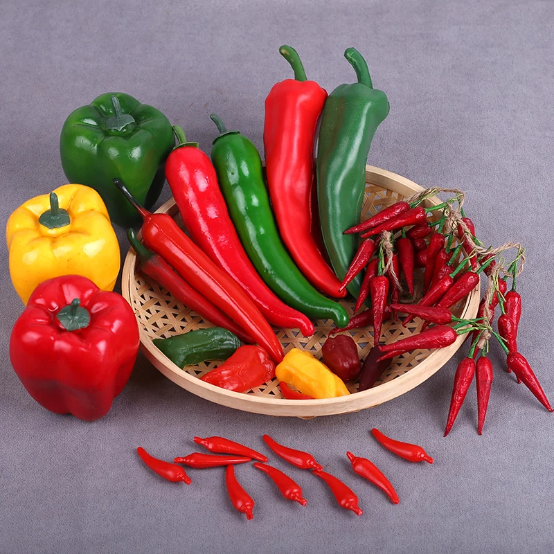 Artificial Pepper Realistic Foam Artificial Vegetable Photography Prop Simulation Food Model Decoration Kitchen 5pc/lot
Artificial Pepper Realistic Foam Artificial Vegetable Photography Prop Simulation Food Model Decoration Kitchen 5pc/lot