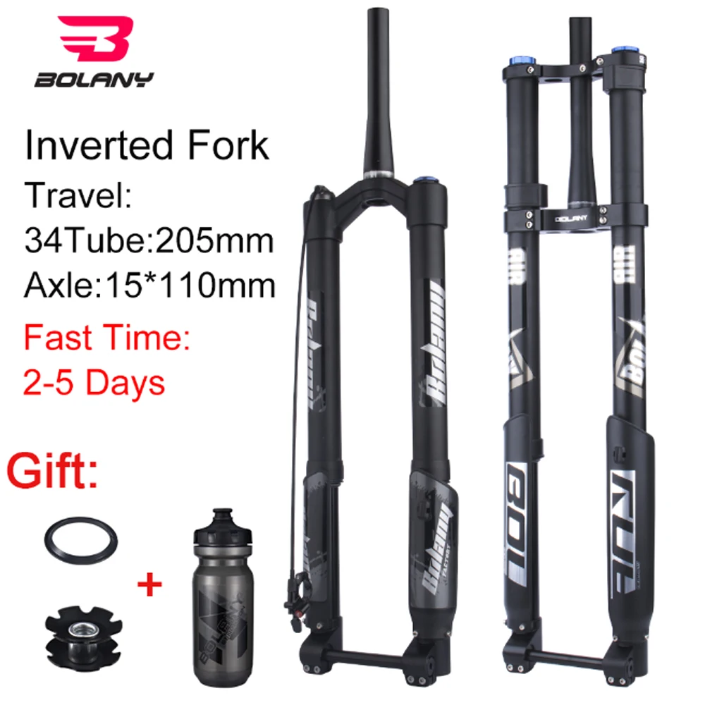 BOLANY Downhill MTB Electric Bike Beach Motorcycle Inverted Fork Shock Absorber 160mm 26 27.5 29 XC AM DH Bicycle Accessories
BOLANY Downhill MTB Electric Bike Beach Motorcycle Inverted Fork Shock Absorber 160mm 26 27.5 29 XC AM DH Bicycle Accessories