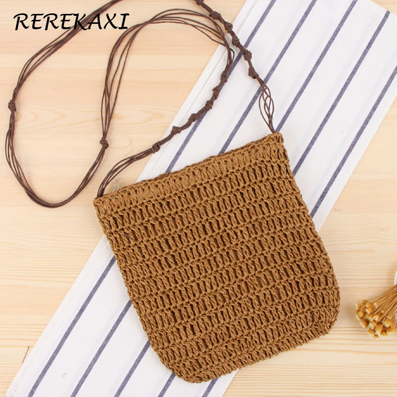 Плетеная Летняя Пляжная сумка ручной работы для женщин, маленькая Соломенная Сумочка в богемном стиле, Женский мессенджер через плечо 
Плетеная Летняя Пляжная сумка ручной работы для женщин, маленькая Соломенная Сумочка в богемном стиле, Женский мессенджер через плечо