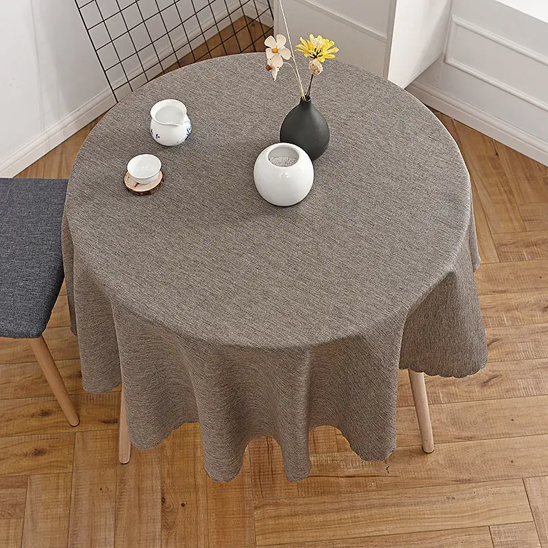 Chinese cotton cloth round contracted home coloring restaurant table cloth_Jes3636
Chinese cotton cloth round contracted home coloring restaurant table cloth_Jes3636