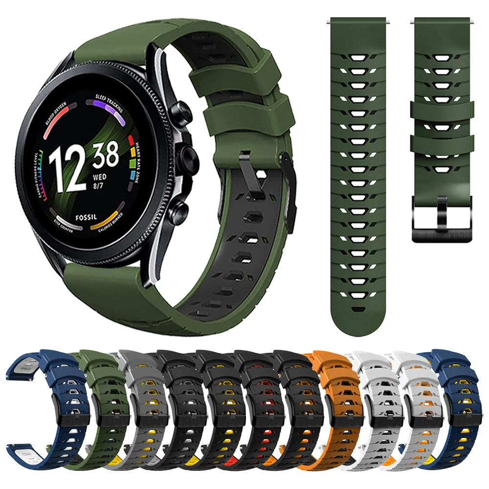 

Sport Silicone Strap For Fossil GEN 6 44mm/GEN 5E 44mm/GEN 5 LTE 45mm gen6 gen5 Smartwatch Band Bracelet Replacement Watchband