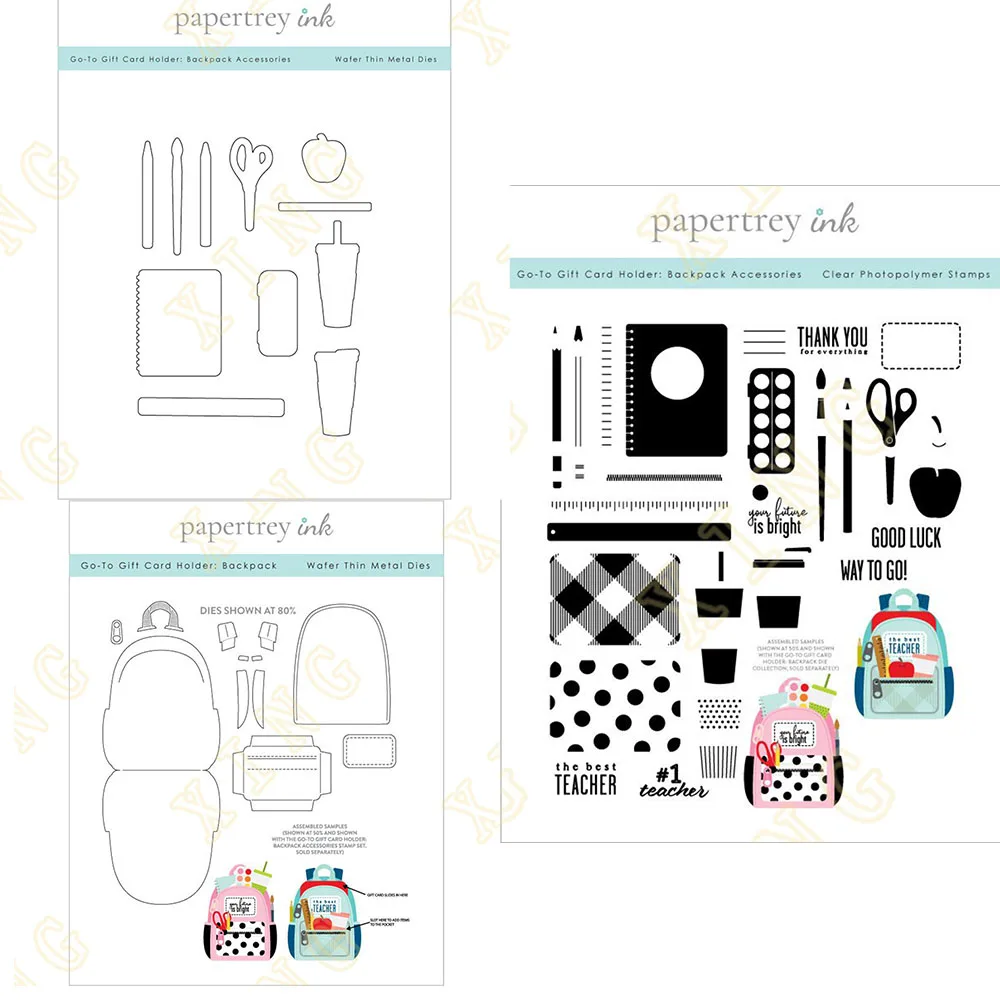 Metal Cutting Dies Clear Stamps Scrapbook Diary Decoration Stencil Embossing Template Diy Greeting Card Handmade New Backpack
Metal Cutting Dies Clear Stamps Scrapbook Diary Decoration Stencil Embossing Template Diy Greeting Card Handmade New Backpack