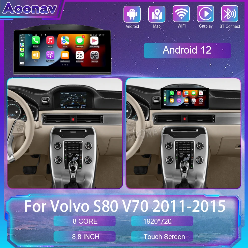 Автомобильный радиоприемник для Volvo S80 V70 2011 2012 2013-2015, автомобильный стерео Android сенсорный экран, GPS-навигатор, рекордер, мультимедийный плеер
Автомобильный радиоприемник для Volvo S80 V70 2011 2012 2013-2015, автомобильный стерео Android сенсорный экран, GPS-навигатор, рекордер, мультимедийный плеер