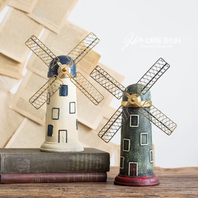 Nordic Vintage Distressed Dome Two-tone Dutch Windmill Café Industrial Style Personality Ornaments Living Room Decoration
Nordic Vintage Distressed Dome Two-tone Dutch Windmill Café Industrial Style Personality Ornaments Living Room Decoration