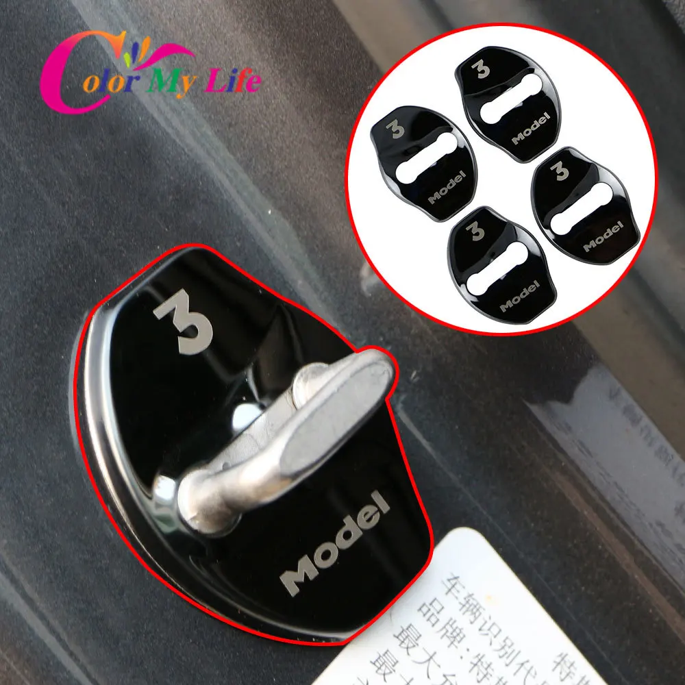 Color My Life 4Pcs/Set Stainless Steel Car Door Lock Portection Cover Door Locks Covers Fit For Tesla Model3 Model 3 2016 - 2020
Color My Life 4Pcs/Set Stainless Steel Car Door Lock Portection Cover Door Locks Covers Fit For Tesla Model3 Model 3 2016 - 2020
