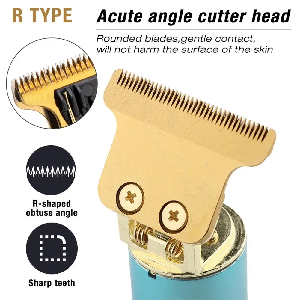 

T9 USB Rechargeable Hair Cutting Machine Universal Buddha Head Carve Pattern Professional Trimmer For Men Hair Grad Q0B4