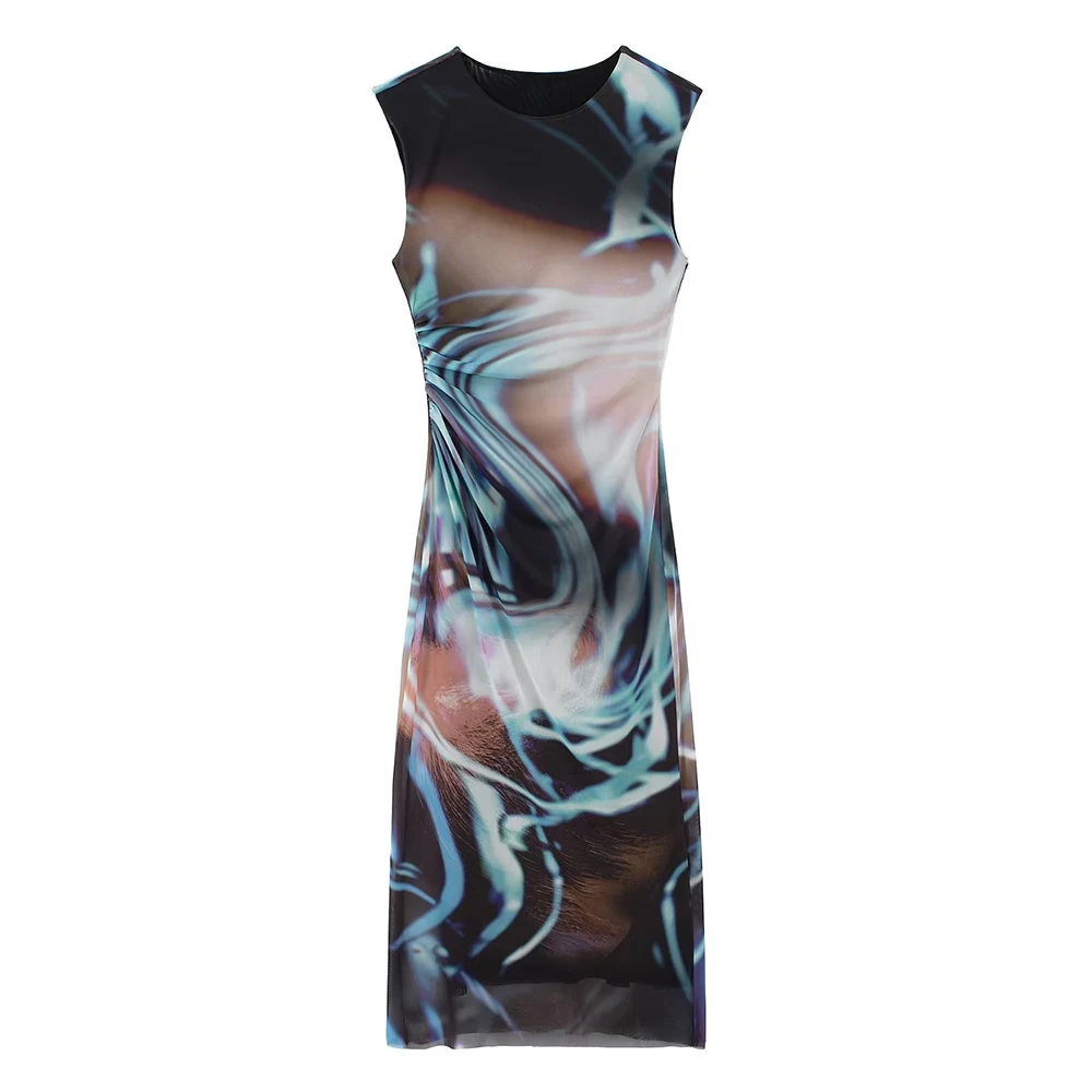 PB&ZA Women 2022 New Fashion Long Dress Ladies Vintage Tulle Mesh Elegant Print Dresses Sleeveless Slim Fit Party Mujer Vestidos
PB&ZA Women 2022 New Fashion Long Dress Ladies Vintage Tulle Mesh Elegant Print Dresses Sleeveless Slim Fit Party Mujer Vestidos