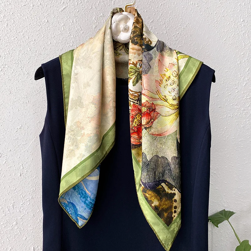 Silk Scarf for Women Shawl Warps Bandana Hijab Neckerchief New Elegant Square Travel Beach Stoles Bufanda Headkerchief Scarves
Silk Scarf for Women Shawl Warps Bandana Hijab Neckerchief New Elegant Square Travel Beach Stoles Bufanda Headkerchief Scarves