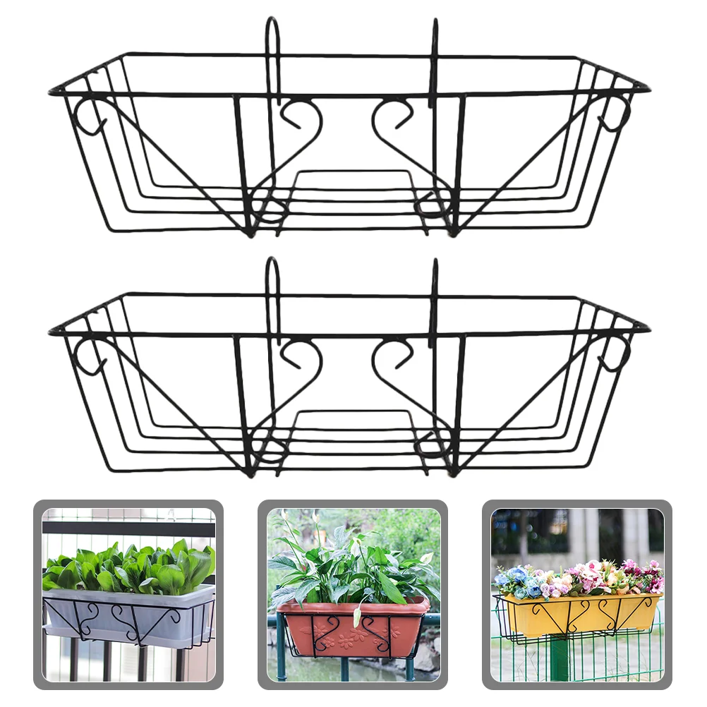 2 Pcs Flower Hanger Balcony Hanging Planter Baskets Metal Hangers Outdoor Shelf Holder Flowerpot Rack Succulent Plants Railings
2 Pcs Flower Hanger Balcony Hanging Planter Baskets Metal Hangers Outdoor Shelf Holder Flowerpot Rack Succulent Plants Railings