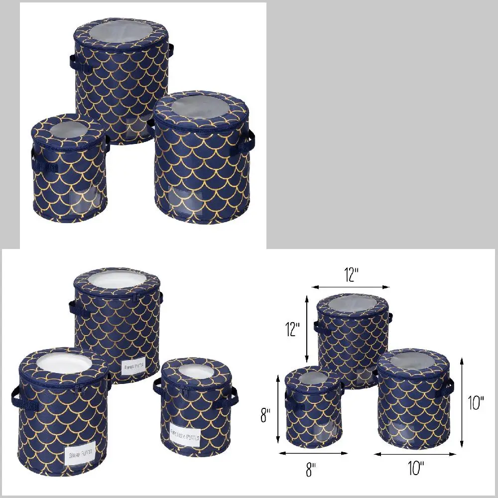 Stunning Golden Three-Piece Scallop Print Dinnerware Storage Box Set - Durable and Stylish Meal Organization Solution for Your H
Stunning Golden Three-Piece Scallop Print Dinnerware Storage Box Set - Durable and Stylish Meal Organization Solution for Your H