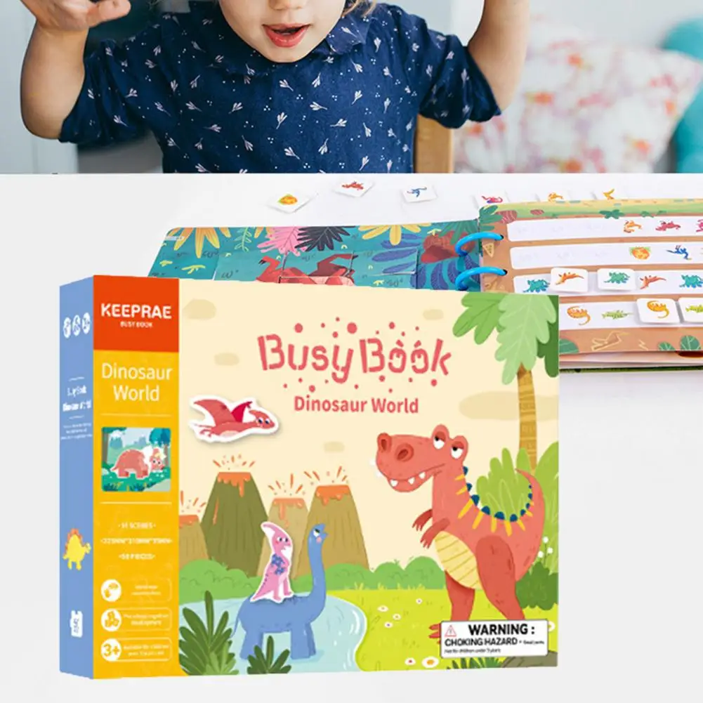 Busy Book Durable Trigger Interest Puzzle Game Self-adhesive Cartoon Print People Educational Book Children Entertainment Supply
Busy Book Durable Trigger Interest Puzzle Game Self-adhesive Cartoon Print People Educational Book Children Entertainment Supply