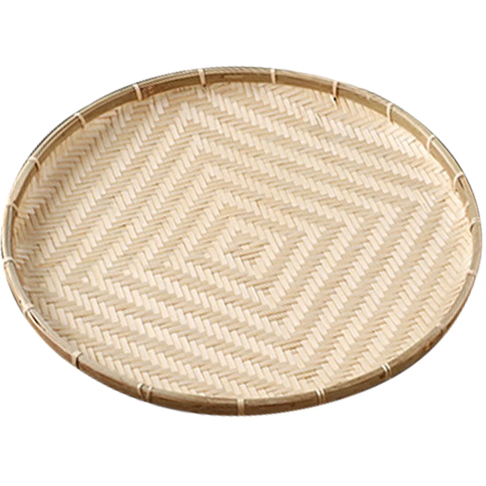 Vegetable Dish Dessert Serving Tray Round Food Basket Bamboo Sieve Weaving Editor Chief Woven Small Trays
Vegetable Dish Dessert Serving Tray Round Food Basket Bamboo Sieve Weaving Editor Chief Woven Small Trays