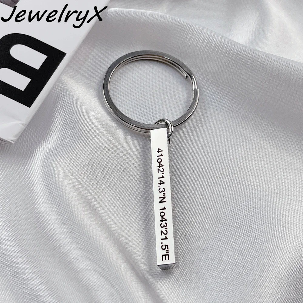 JewelryX Personality Custom Four Sides Engraving Name Keychain Stainless Steel Colple Pendant Family For Unisex Jewelry Gift
JewelryX Personality Custom Four Sides Engraving Name Keychain Stainless Steel Colple Pendant Family For Unisex Jewelry Gift