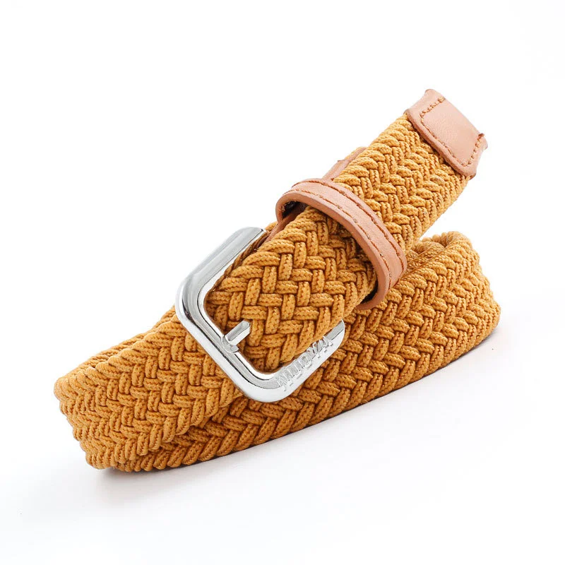 New men's and women's belt woven belt elastic canvas needle buckle trouser belt versatile general casual style
New men's and women's belt woven belt elastic canvas needle buckle trouser belt versatile general casual style