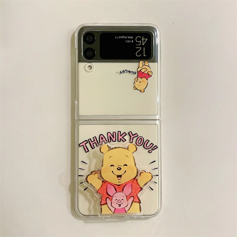 Cartoon Bear Pig Transparent Phone Case for Samsung Galaxy Z Flip 3 Z Flip 4 Hard PC Back Cover for ZFlip3 ZFlip4 Case Shell
Cartoon Bear Pig Transparent Phone Case for Samsung Galaxy Z Flip 3 Z Flip 4 Hard PC Back Cover for ZFlip3 ZFlip4 Case Shell
