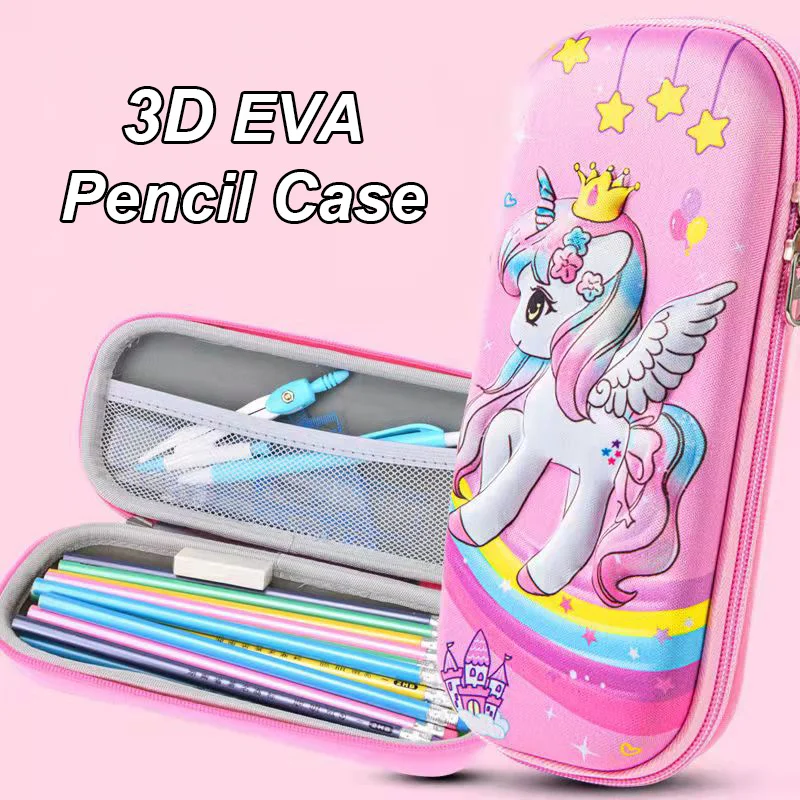 3D Pencil Case EVA Kawaii Large Capacity Waterproof Light Pencil Box for Student School Supply Stationery bag
3D Pencil Case EVA Kawaii Large Capacity Waterproof Light Pencil Box for Student School Supply Stationery bag