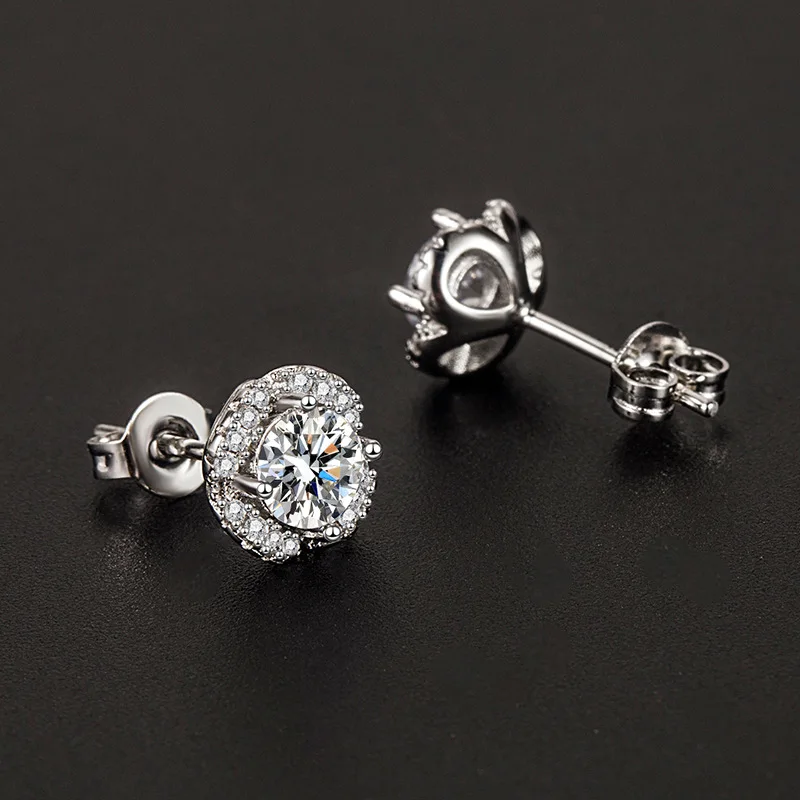 Silver Color AAA Cubic Zirconia Earrings Fashion Sun Flower Earrings For Woman Fresh Jewelry Temperament Girl's Daily Wearring
Silver Color AAA Cubic Zirconia Earrings Fashion Sun Flower Earrings For Woman Fresh Jewelry Temperament Girl's Daily Wearring
