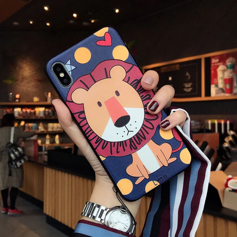 Cartoon Lion Apple X Mobile Phone Case Iphone7plus Full Package 8p Lanyard 11 Silicone 12 Frosted Suitable
Cartoon Lion Apple X Mobile Phone Case Iphone7plus Full Package 8p Lanyard 11 Silicone 12 Frosted Suitable