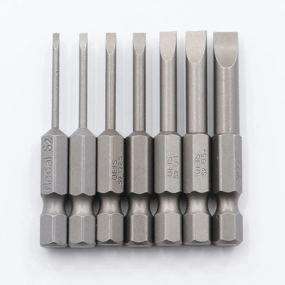 7pcs Slotted Tip Screwdrivers Bits 1.6-6.0mm Flat Head Hand Drill Bit Screw Magnetic Electric Screwdriver Set Repair Tools
7pcs Slotted Tip Screwdrivers Bits 1.6-6.0mm Flat Head Hand Drill Bit Screw Magnetic Electric Screwdriver Set Repair Tools