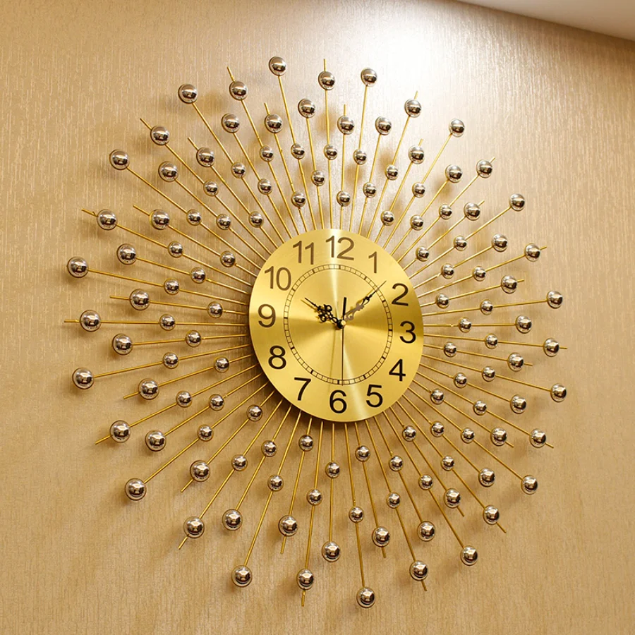 Luxury Living Room Wall Clock Decoration Art Unique Gold Wall Clock Home Round Numbers Modern Design Silent Horloge Room Decor
Luxury Living Room Wall Clock Decoration Art Unique Gold Wall Clock Home Round Numbers Modern Design Silent Horloge Room Decor