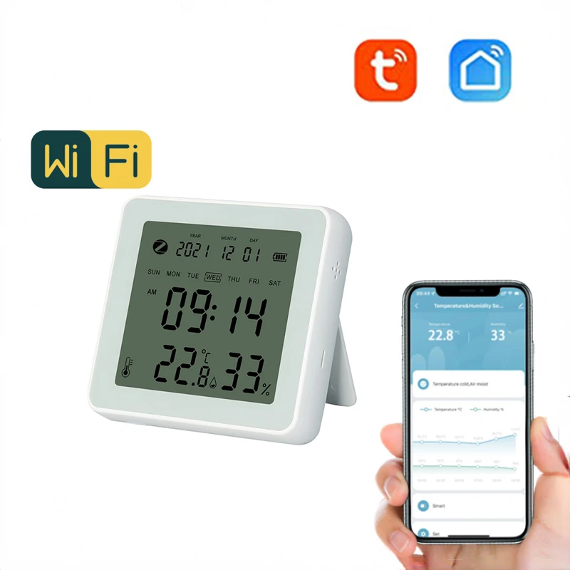 ZigBee Temperature and Humidity Sensor with Date Week Clock Display LCD Backlight Digital IndoorTemperature and Humidity Monitor
ZigBee Temperature and Humidity Sensor with Date Week Clock Display LCD Backlight Digital IndoorTemperature and Humidity Monitor
