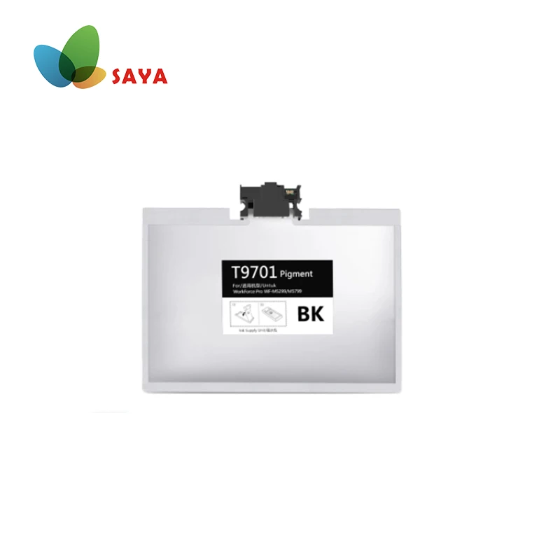Saya T9701 T-9701 BK 780ML Ink Cartridge InkBag With Pigment Ink And Chip For Epson WorkForce Pro WF-M5299/M5799 Printer Inkpack
Saya T9701 T-9701 BK 780ML Ink Cartridge InkBag With Pigment Ink And Chip For Epson WorkForce Pro WF-M5299/M5799 Printer Inkpack