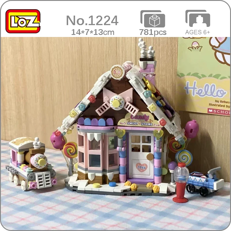 LOZ 1224 Architecture Candy Sweet Store Chocolate House Balloon Train Model Mini Blocks Bricks Building Toy for Children no Box 
LOZ 1224 Architecture Candy Sweet Store Chocolate House Balloon Train Model Mini Blocks Bricks Building Toy for Children no Box