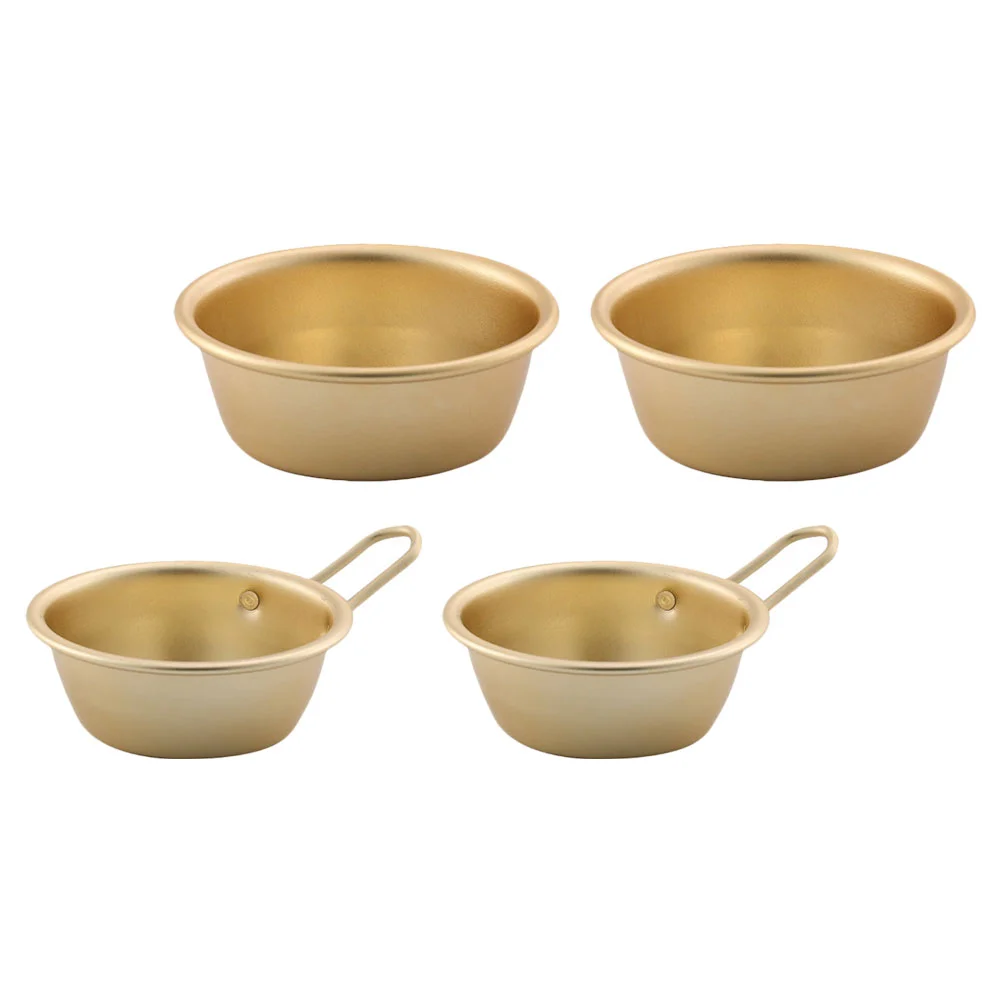 4 Pcs Japanese Bowls Hot Soup Dipping Sauce Korean Seasoning Dish Yellow Aluminum
4 Pcs Japanese Bowls Hot Soup Dipping Sauce Korean Seasoning Dish Yellow Aluminum