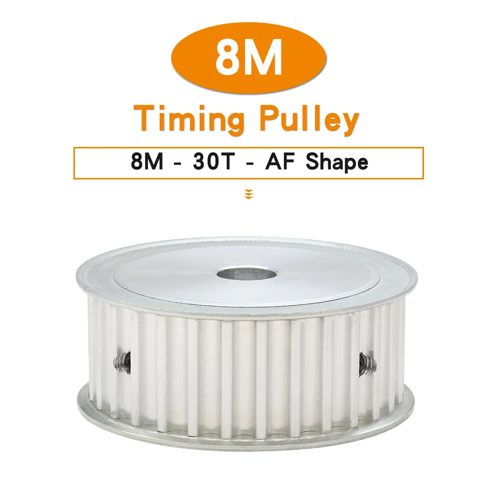 

8M-30T Toothed Pulley Bore Size 12/14/15/16/17/19/20/25mm Aluminum Pulley Wheel Teeth Pitch 8mm For 8M Timing Belt Width 30/40mm