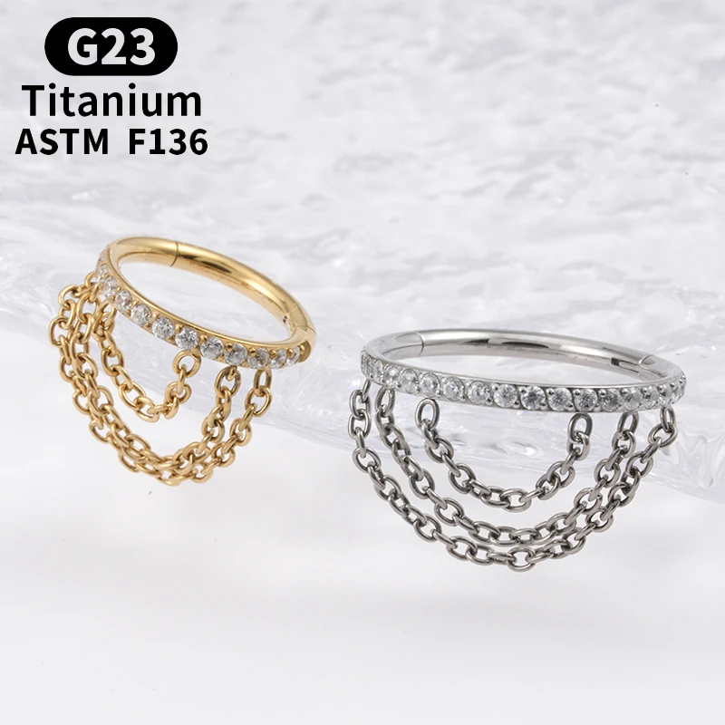 1Pcs Hinge Section Piercing Septum 3 Welding Chains Nose Ring G23 Titanium Helix Women Accessories Cartilage Spiral Body Jewelry
1Pcs Hinge Section Piercing Septum 3 Welding Chains Nose Ring G23 Titanium Helix Women Accessories Cartilage Spiral Body Jewelry