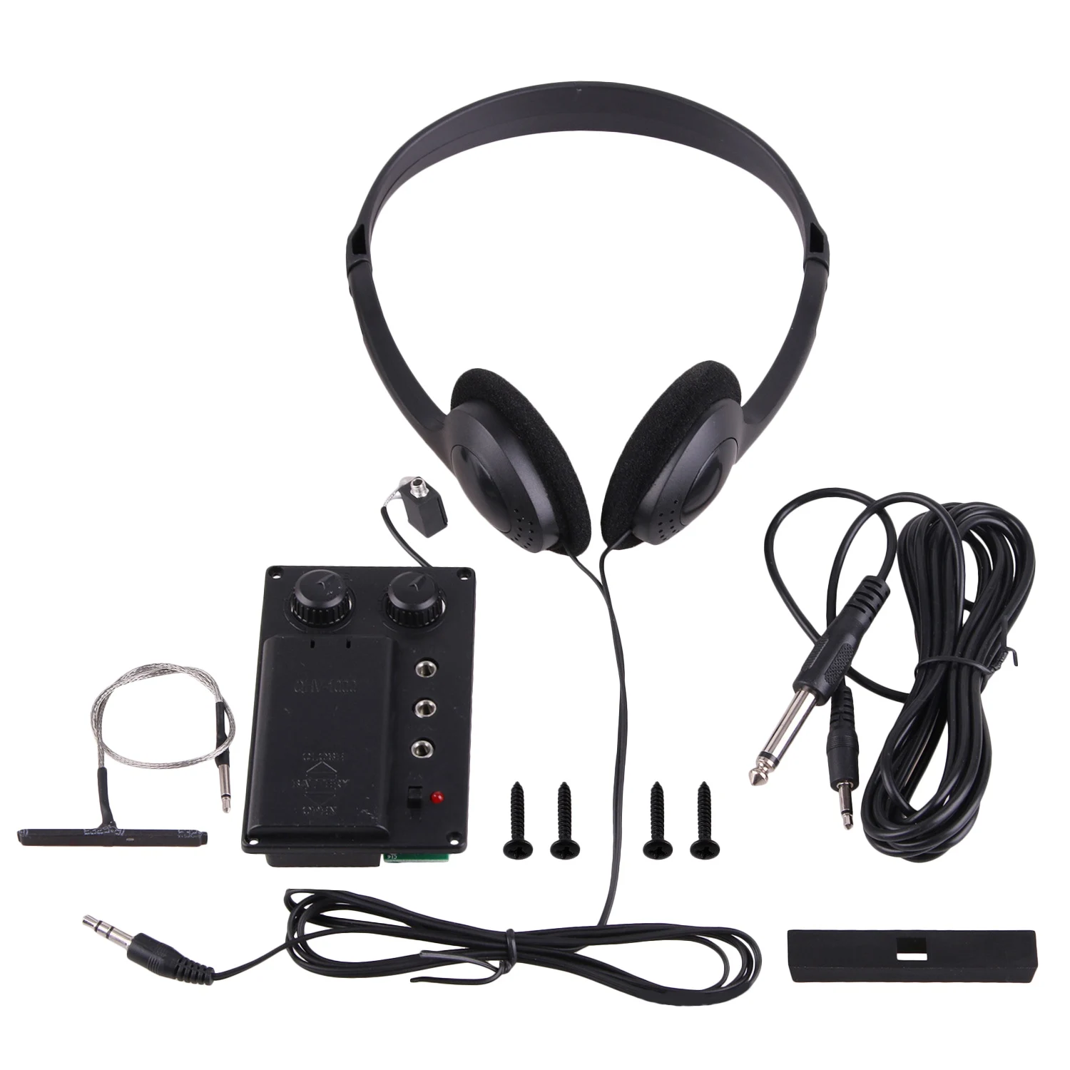 Electric Violin Silent Eq Pickup Piezo With Headphone And Plug Hole Cable Set
Electric Violin Silent Eq Pickup Piezo With Headphone And Plug Hole Cable Set
