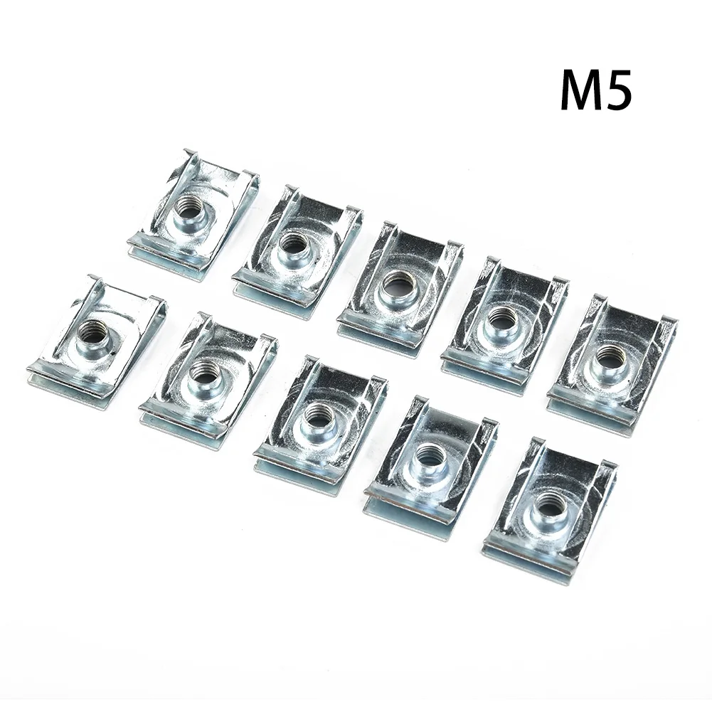 10/20/50*Nuts Car Stainless Steel Clip U Spring Nuts M5 M6 Clips Fairing Panel Speed Chimney For Improved Spring Characteristic
10/20/50*Nuts Car Stainless Steel Clip U Spring Nuts M5 M6 Clips Fairing Panel Speed Chimney For Improved Spring Characteristic