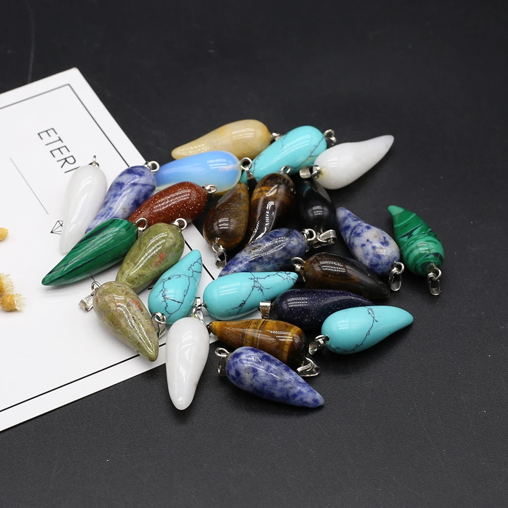 6pcs Natural Irregular Unakite Tiger Eye /Gold Sand Stone Pendants for Women Jewelry Making DIY Necklaces Earring Size 10x27mm
6pcs Natural Irregular Unakite Tiger Eye /Gold Sand Stone Pendants for Women Jewelry Making DIY Necklaces Earring Size 10x27mm