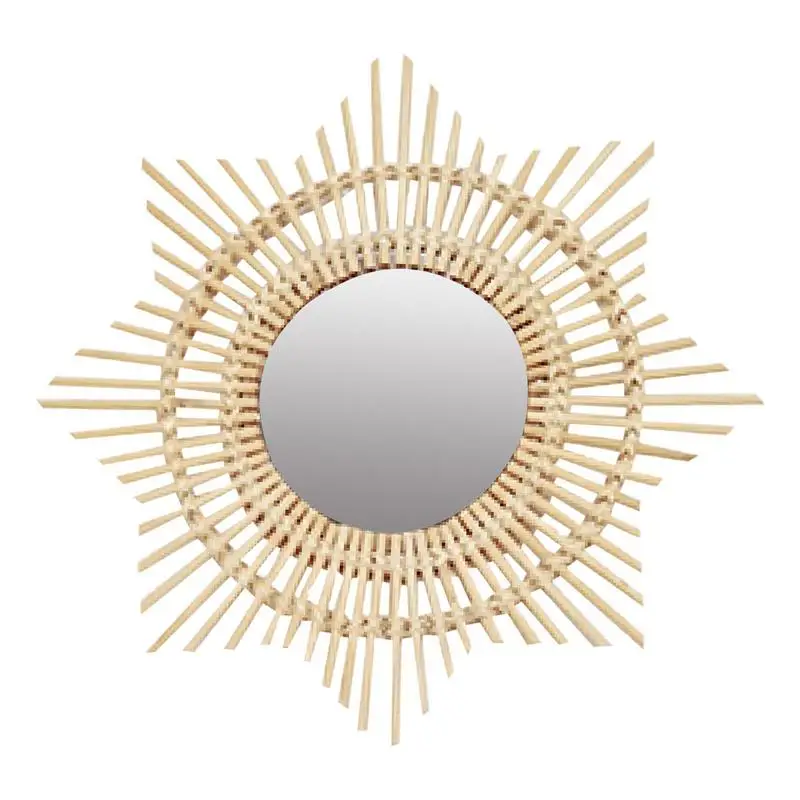 Rattan Wall Mirror Hanging Nursery Mirror For Room Clear And Natural Imaging Sunflower Circular Mirror For Bedroom Living Room
Rattan Wall Mirror Hanging Nursery Mirror For Room Clear And Natural Imaging Sunflower Circular Mirror For Bedroom Living Room