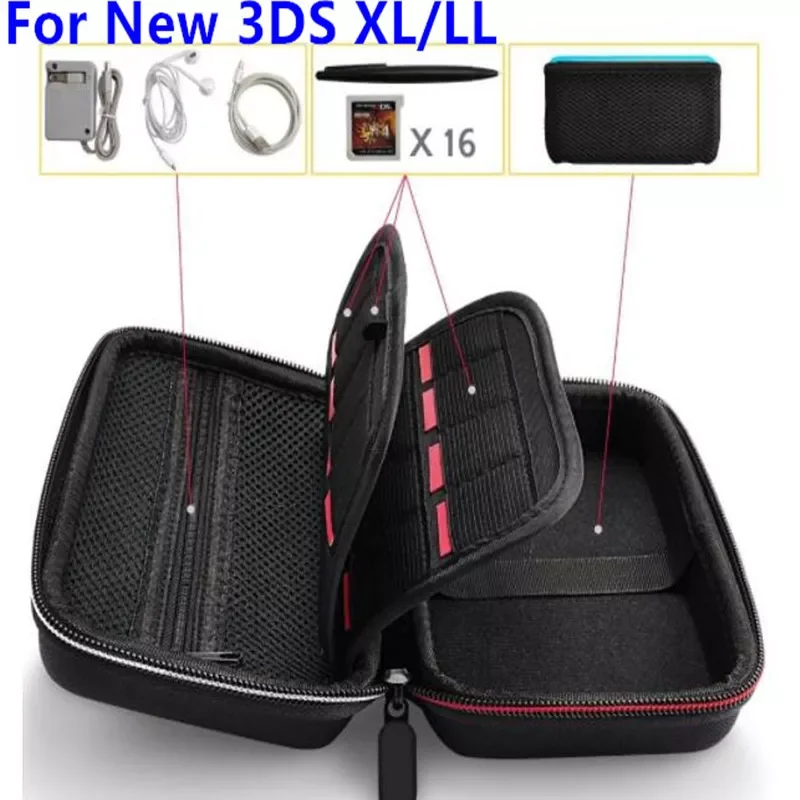 For Nintend NEW 3DS LL/XL Large Hard Pouch Carrying Travel Shell Case Bag Pocket W/ Game Cartridge Case Holder Fit Wall Charger
For Nintend NEW 3DS LL/XL Large Hard Pouch Carrying Travel Shell Case Bag Pocket W/ Game Cartridge Case Holder Fit Wall Charger