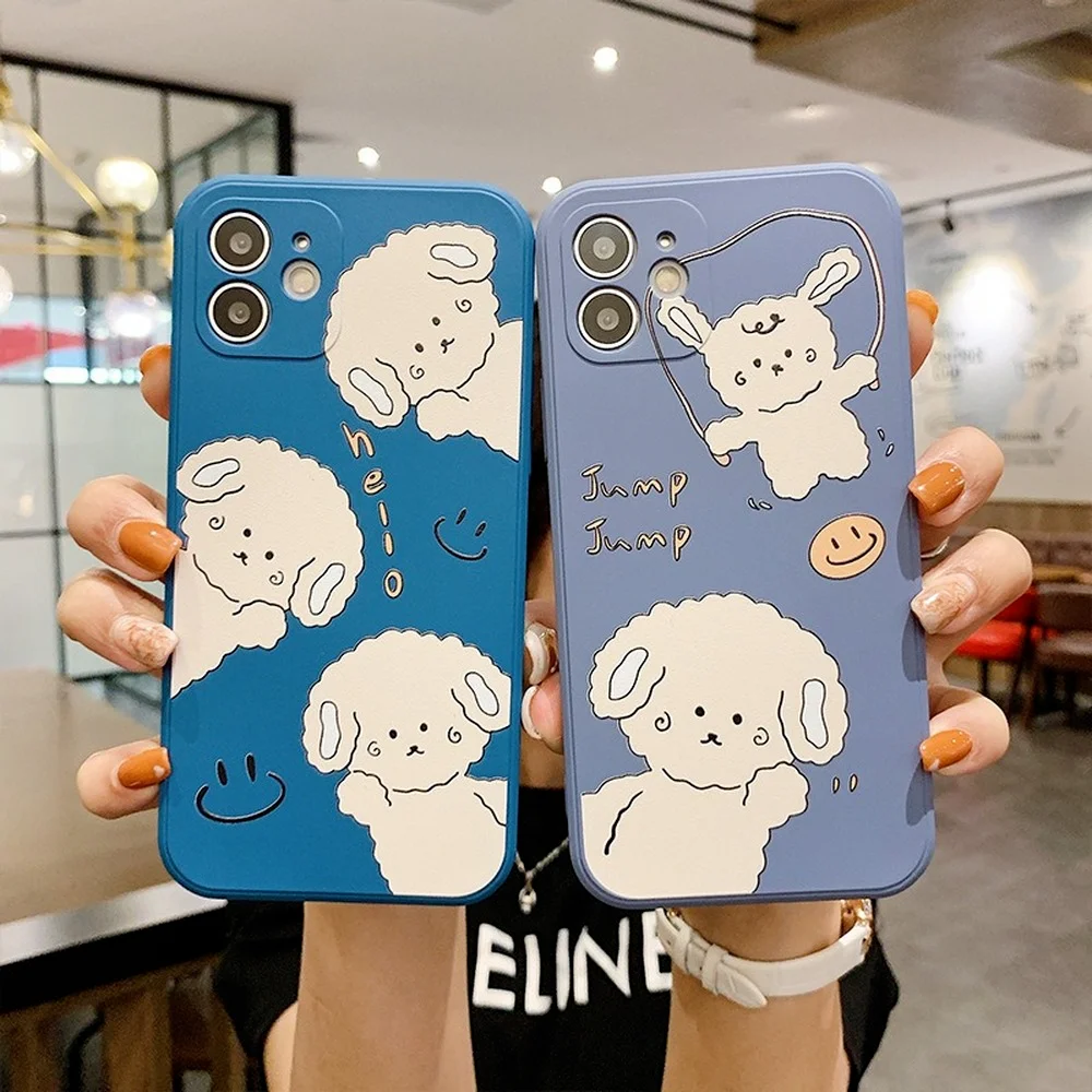 For iPhone13 12 11 Pro Max X Creative Cute Puppy Soft Phone Case For 7 8 Plus XR XS Luxury Silicone Animal Shockproof Case
For iPhone13 12 11 Pro Max X Creative Cute Puppy Soft Phone Case For 7 8 Plus XR XS Luxury Silicone Animal Shockproof Case