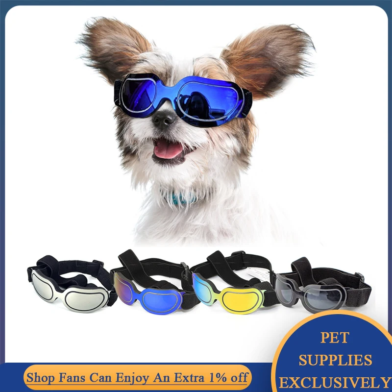 

Pet Dog Glasses for Small Dogs Eyewear 4 Color Blinkers Waterproof Eyes Protection Goggles UV Sunglasses Cat Puppy Accessories