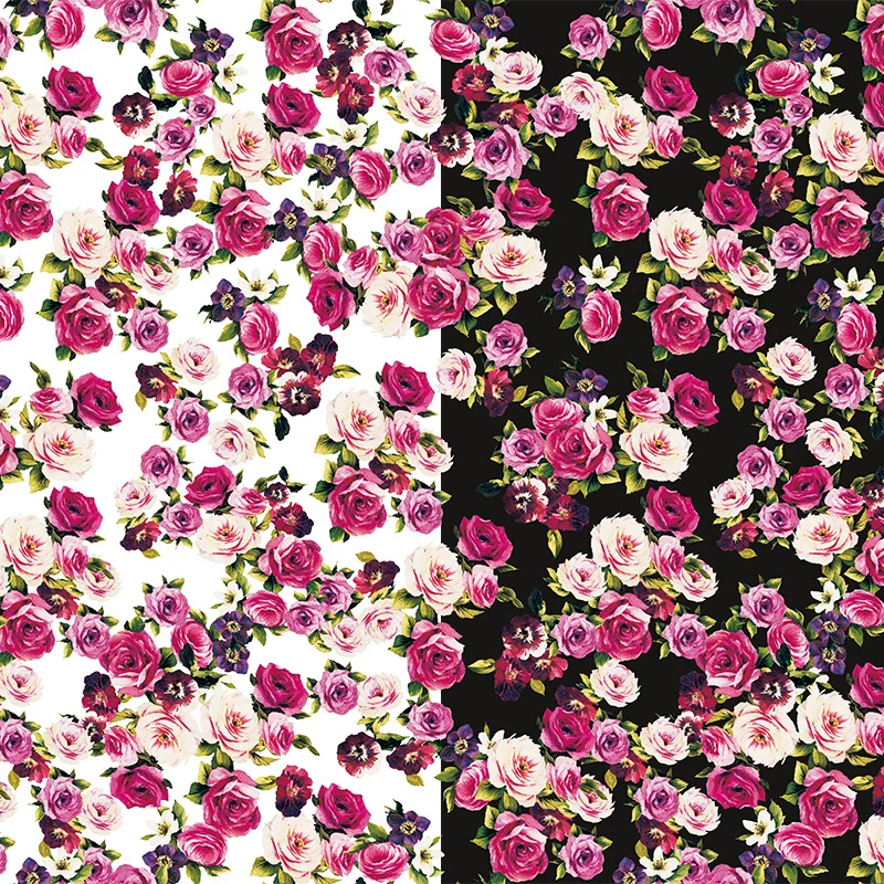 Fashion Brand Rose Cluster Polyester Chiffon Women's Clothing Dress High Custom Printed Surface Fabric African Needlework Felt
Fashion Brand Rose Cluster Polyester Chiffon Women's Clothing Dress High Custom Printed Surface Fabric African Needlework Felt