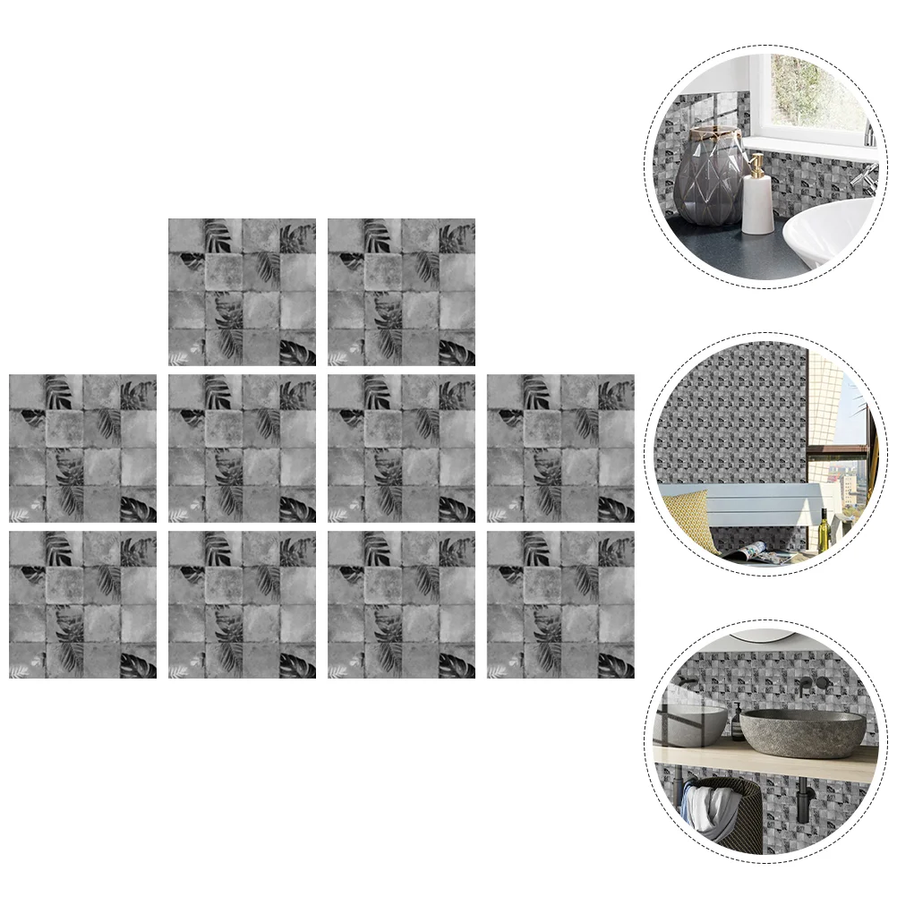 10pcs Wall Tiles Self-adhesive Tiles for Bathroom Bedroom Kitchen Backsplash
10pcs Wall Tiles Self-adhesive Tiles for Bathroom Bedroom Kitchen Backsplash