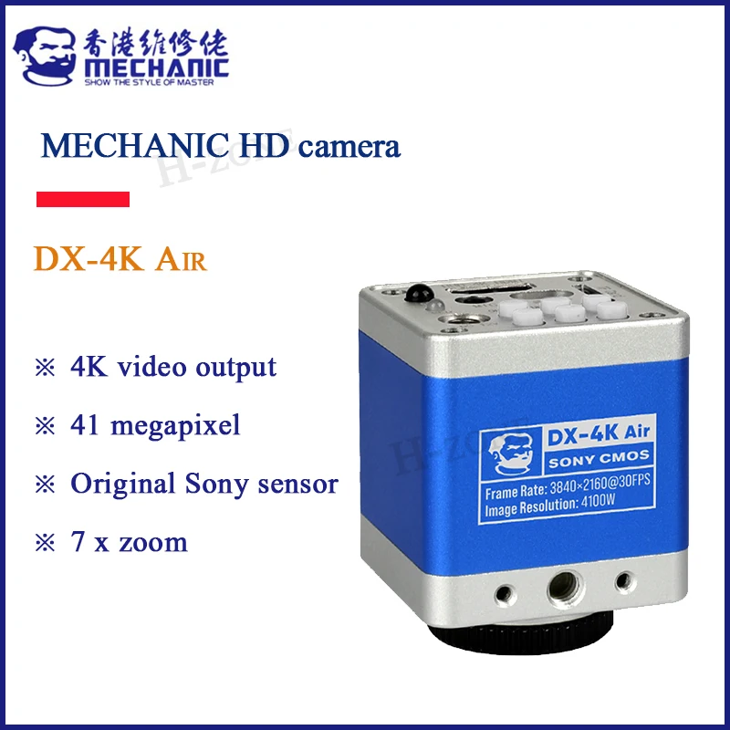 

MECHANIC original DX-4K Air 4k video output 41 million megapixel 7x zoom HD microscope camera Digital HDMI USB multi-language