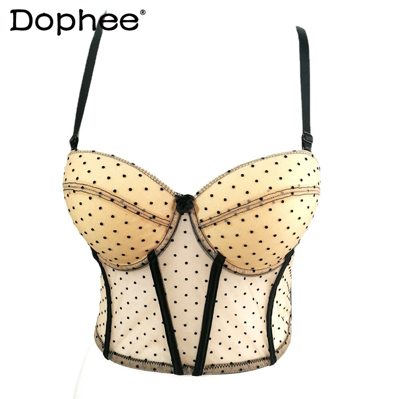 Women Polka Dot Lace Embroidered Fishbone Backless Beach Vacation Camis New Sexy Fashion Autumn Summer 2022
Women Polka Dot Lace Embroidered Fishbone Backless Beach Vacation Camis New Sexy Fashion Autumn Summer 2022