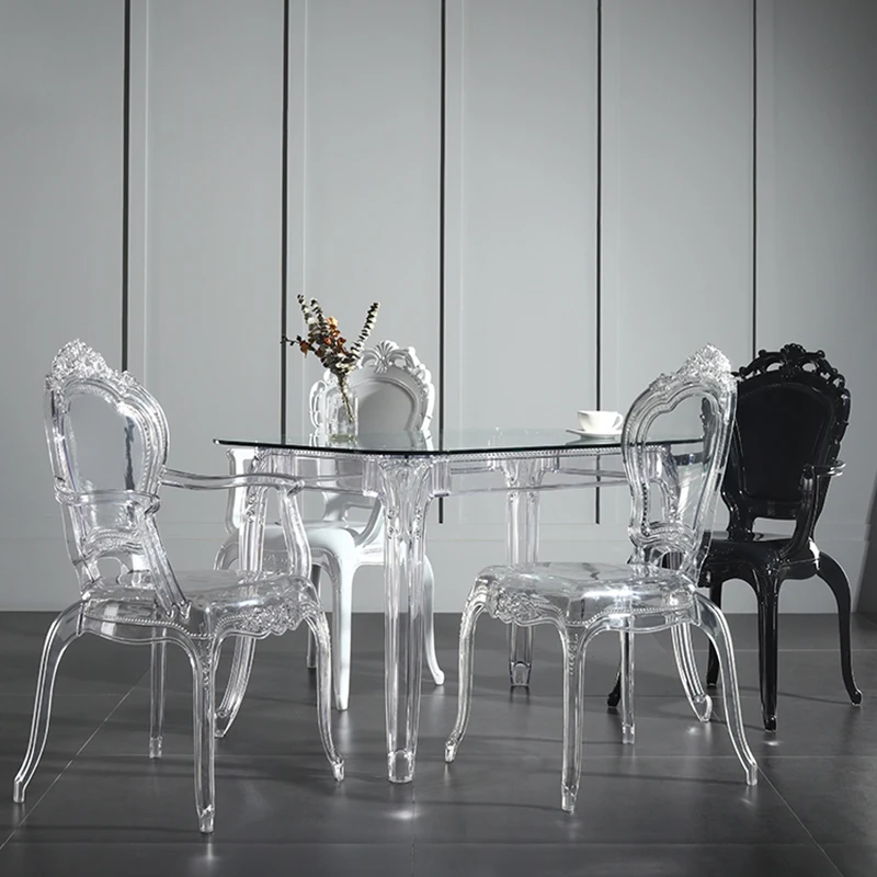 Modern Bar Design Dining Chair Waiting Leisure Acrylic Transparent Chair with Backrest Balcony Taburete Alto Candy Furniture
Modern Bar Design Dining Chair Waiting Leisure Acrylic Transparent Chair with Backrest Balcony Taburete Alto Candy Furniture