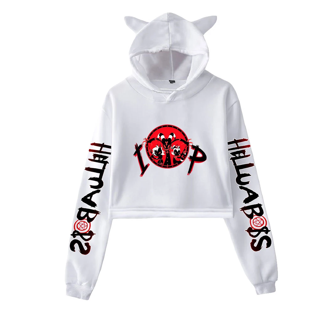 Helluva Boss Print Cat Cropped Hoodies Girl Long Sleeve Hoodies Pullover Crop Tops Sweet Sexy Loose Tide Loose Mens Hoodies
Helluva Boss Print Cat Cropped Hoodies Girl Long Sleeve Hoodies Pullover Crop Tops Sweet Sexy Loose Tide Loose Mens Hoodies